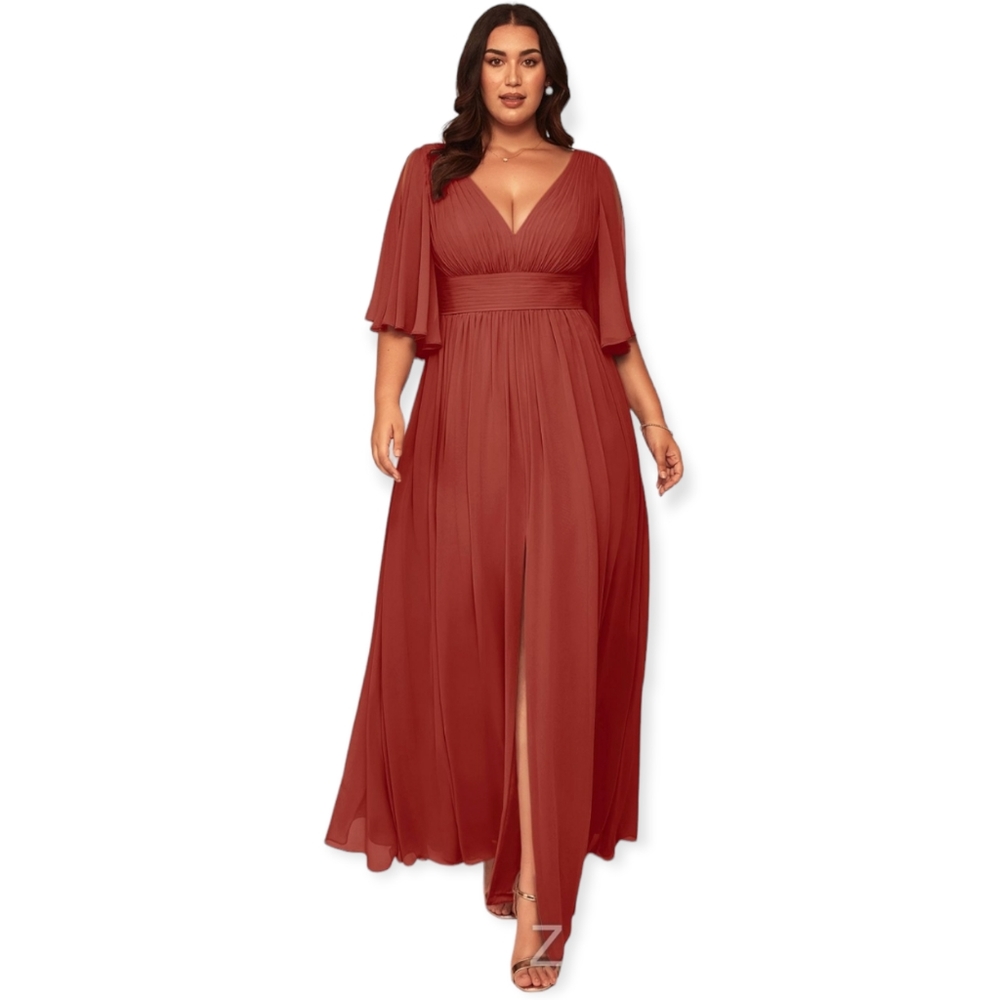AZAZIE TEMEKA Dress Size 16 Terracotta